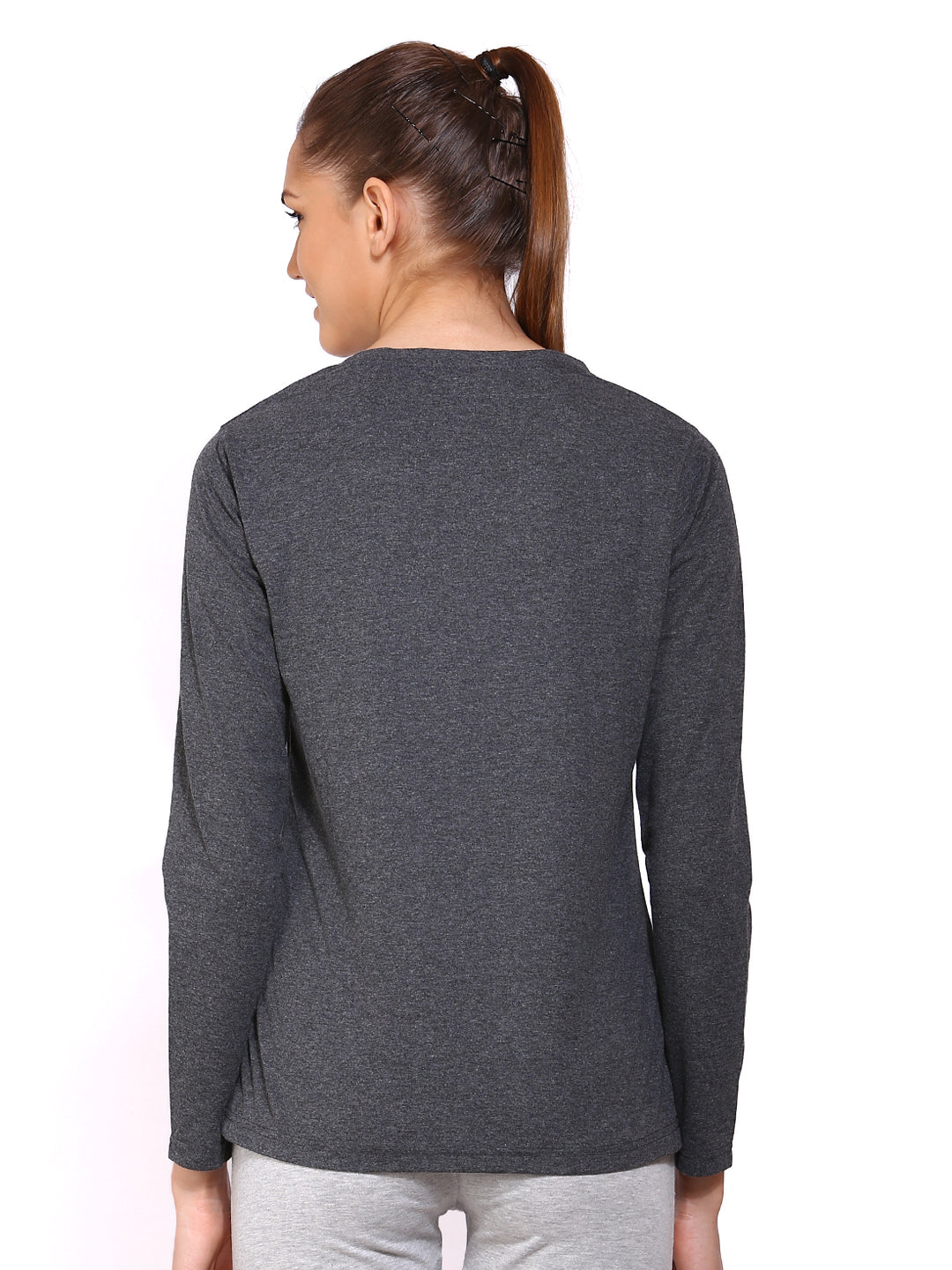 Ap'pulse Women's Long Sleeve Round Neck T-Shirt