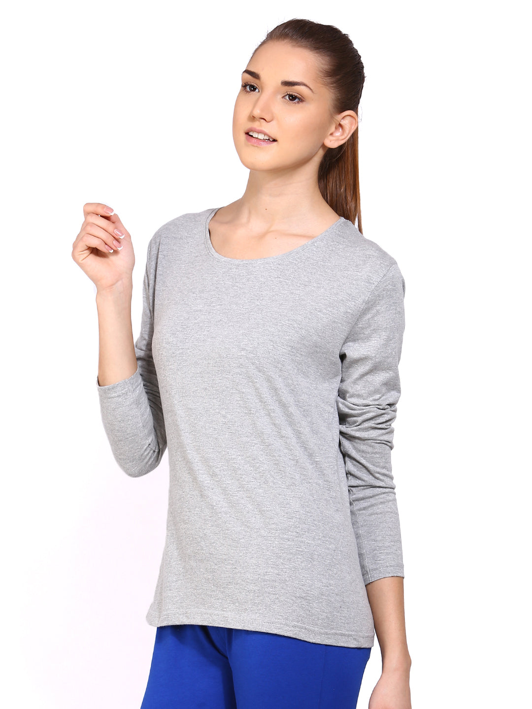 Ap'pulse Women's Long Sleeve Round Neck T-Shirt