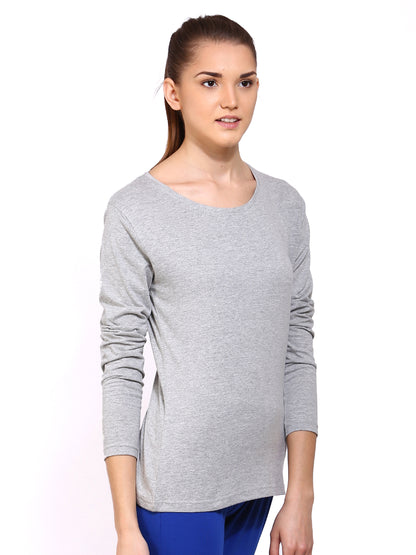 Appulse Women's Long Sleeve Round Neck T-Shirt | Women | Premium Cotton | Activewear | Athleisure