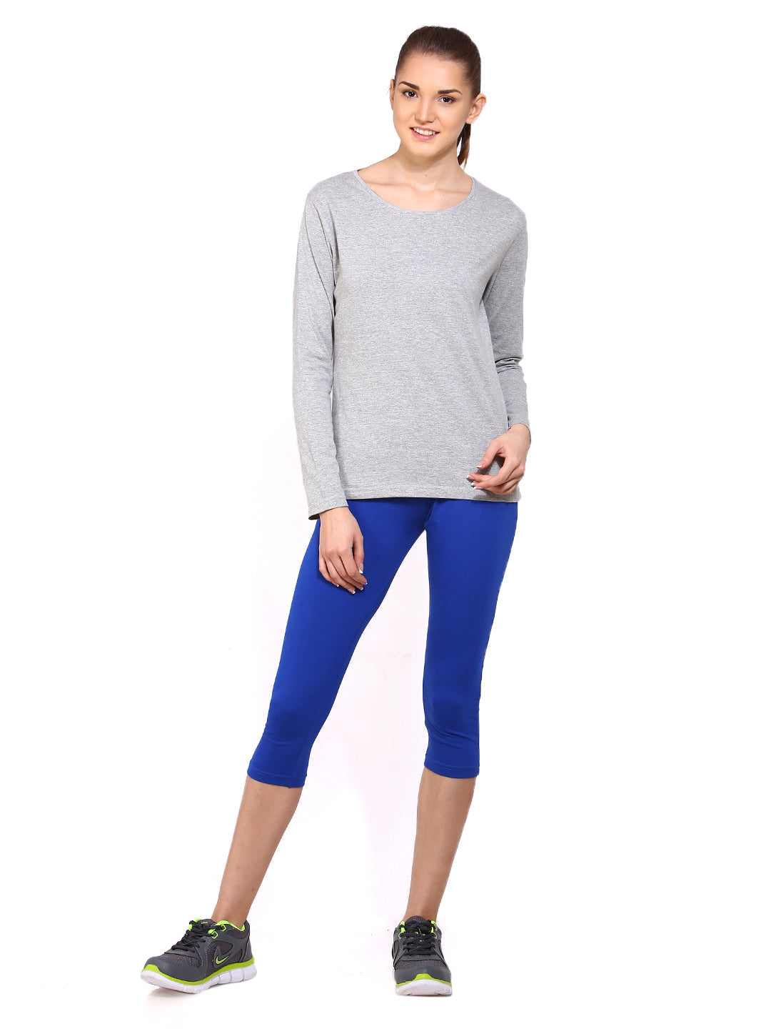 Ap'pulse Women's Long Sleeve Round Neck T-Shirt