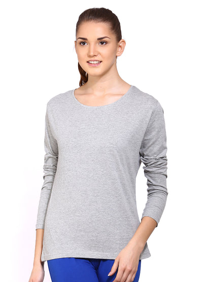 Appulse Women's Long Sleeve Round Neck T-Shirt | Women | Premium Cotton | Activewear | Athleisure