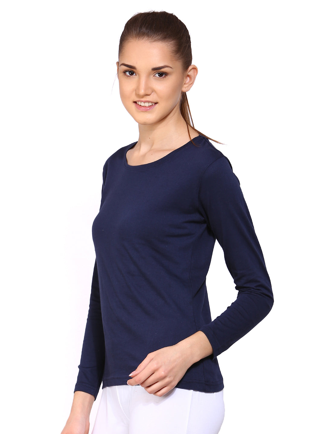 Ap'pulse Women's Long Sleeve Round Neck T-Shirt