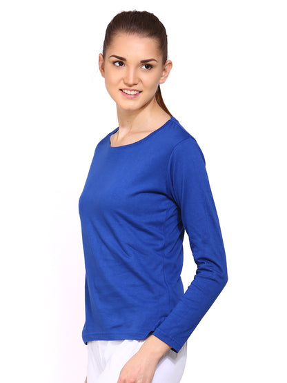 Appulse Women's Long Sleeve Round Neck T-Shirt | Women | Premium Cotton | Activewear | Athleisure