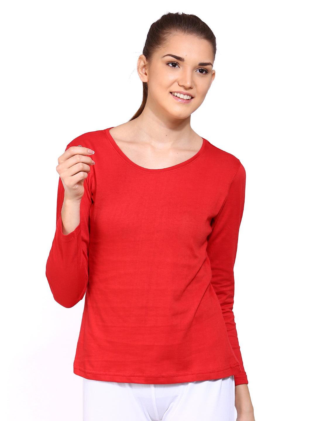 Ap'pulse Women's Long Sleeve Round Neck T-Shirt