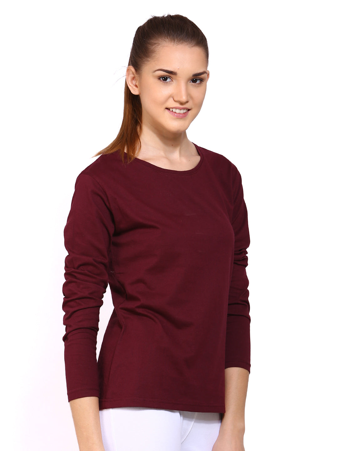 Ap'pulse Women's Long Sleeve Round Neck T-Shirt