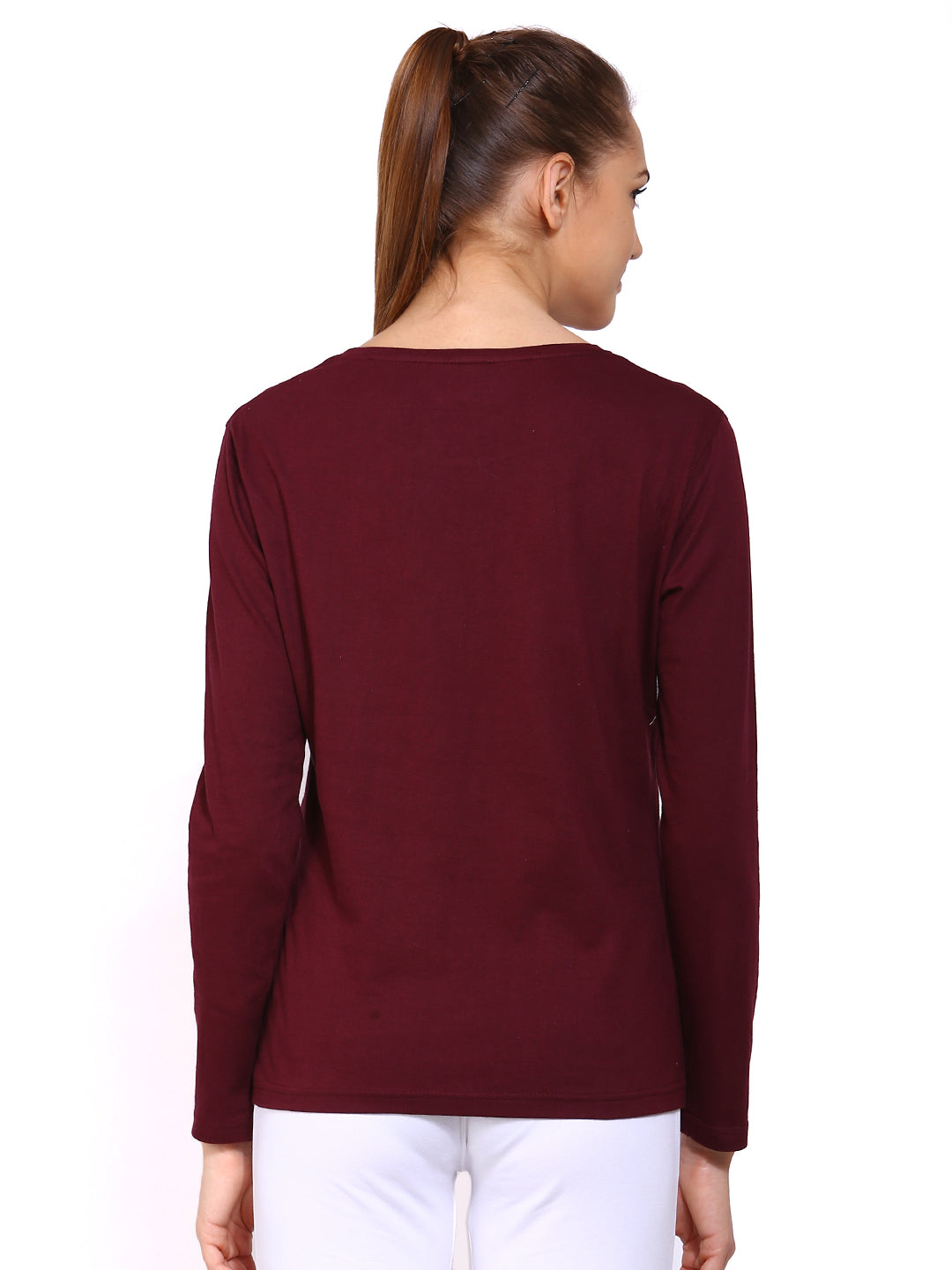 Ap'pulse Women's Long Sleeve Round Neck T-Shirt