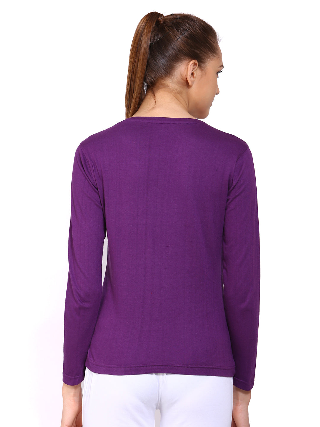 Ap'pulse Women's Long Sleeve Round Neck T-Shirt