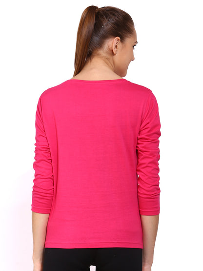 Appulse Women's Long Sleeve Round Neck T-Shirt | Women | Premium Cotton | Activewear | Athleisure