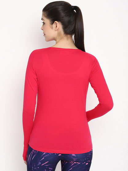Appulse Women's Round Neck Zipper Long Sleeve T-Shirt | Women | Premium Cotton | Activewear | Athleisure