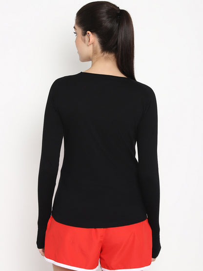 Appulse Women's Round Neck Zipper Long Sleeve T-Shirt | Women | Premium Cotton | Activewear | Athleisure