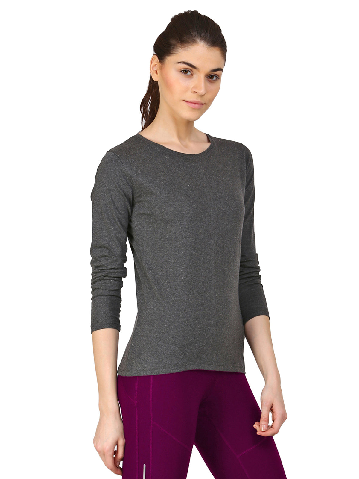 Ap'pulse Women's Long Sleeve Round neck Tshirt