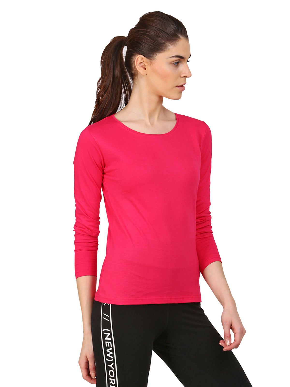 Ap'pulse Women's Long Sleeve Round neck Tshirt