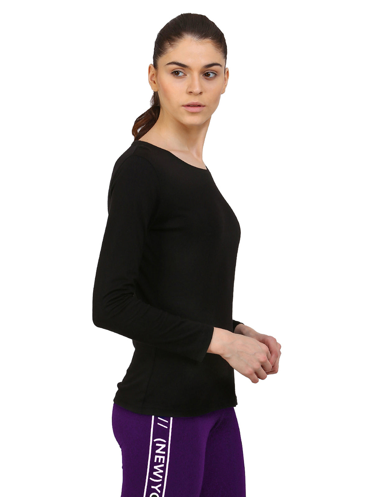 Ap'pulse Women's Long Sleeve Round neck Tshirt