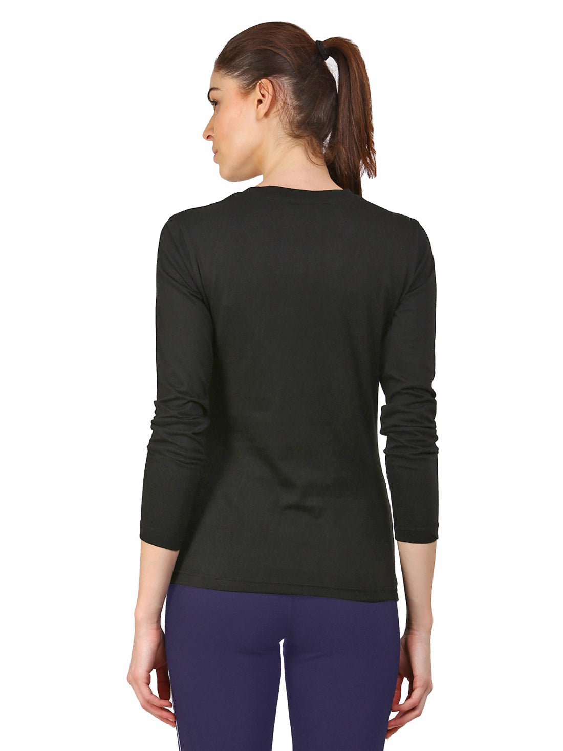 Ap'pulse Women's Long Sleeve V neck Tshirt