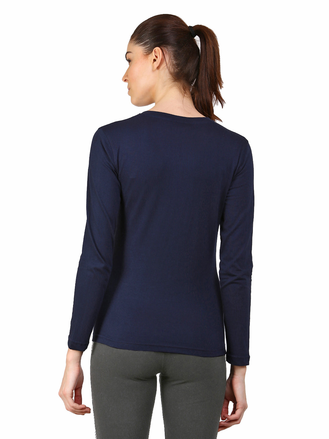 Ap'pulse Women's Long Sleeve V neck Tshirt