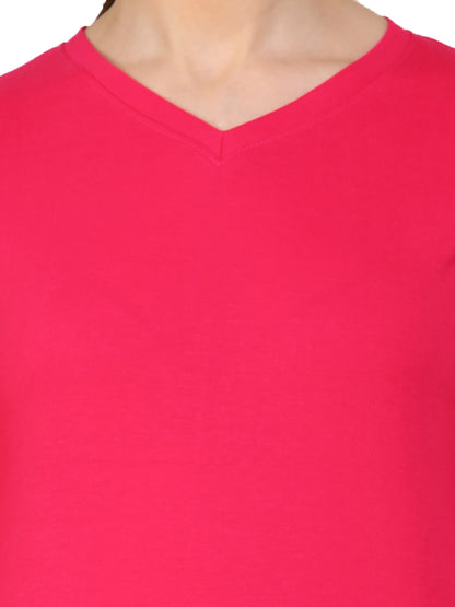 Appulse Women's Long Sleeve V neck T-Shirt | Women | Premium Cotton | Activewear | Athleisure