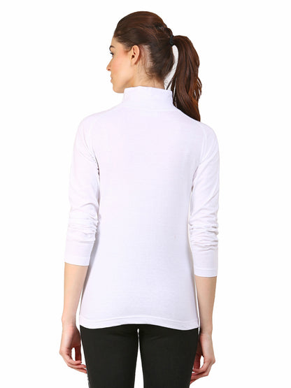 Appulse Women's 1/4 Zip High Neck Raglan T-Shirt | Women | Premium Cotton | Activewear | Athleisure