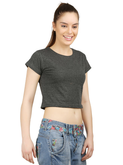 Appulse Women's Short Sleeve Crop Top | Women | Premium Cotton | Activewear | Athleisure