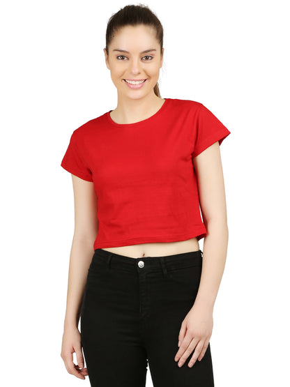 Appulse Women's Short Sleeve Crop Top | Women | Premium Cotton | Activewear | Athleisure