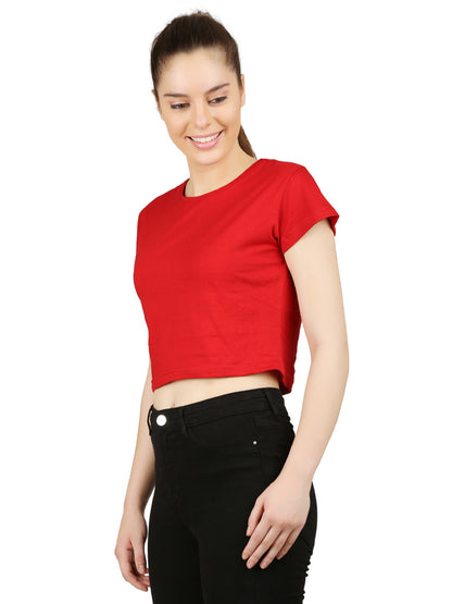 Appulse Women's Short Sleeve Crop Top | Women | Premium Cotton | Activewear | Athleisure