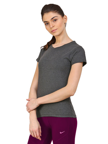 Appulse Women's Short Sleeve V neck T-Shirt | Women | Premium Cotton | Activewear | Athleisure