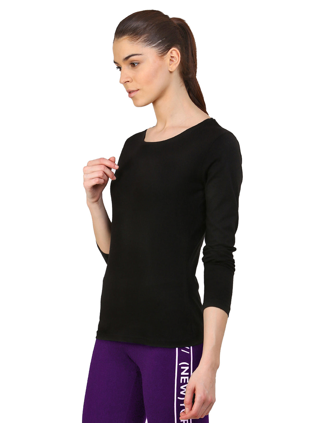 Ap'pulse Women's Long Sleeve Round neck Tshirt