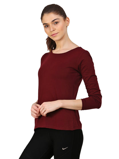 Appulse Women's Long Sleeve Round neck T-Shirt | Women | Premium Cotton | Activewear | Athleisure