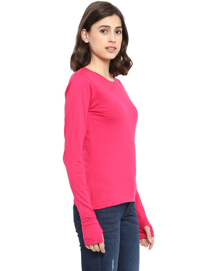 Appulse Women's Long Sleeve Thumb Hole T-Shirt | Women | Premium Cotton | Activewear | Athleisure