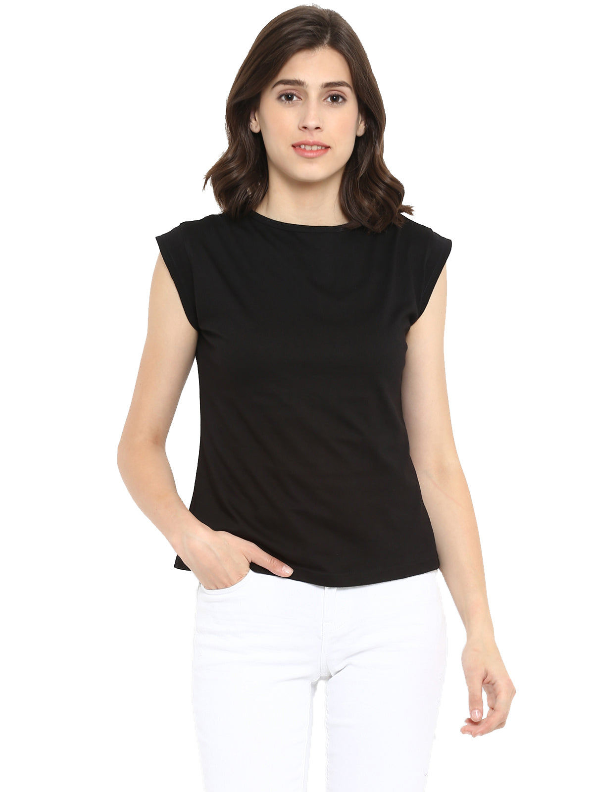 Ap'pulse Women's Cap Sleeve Tshirt