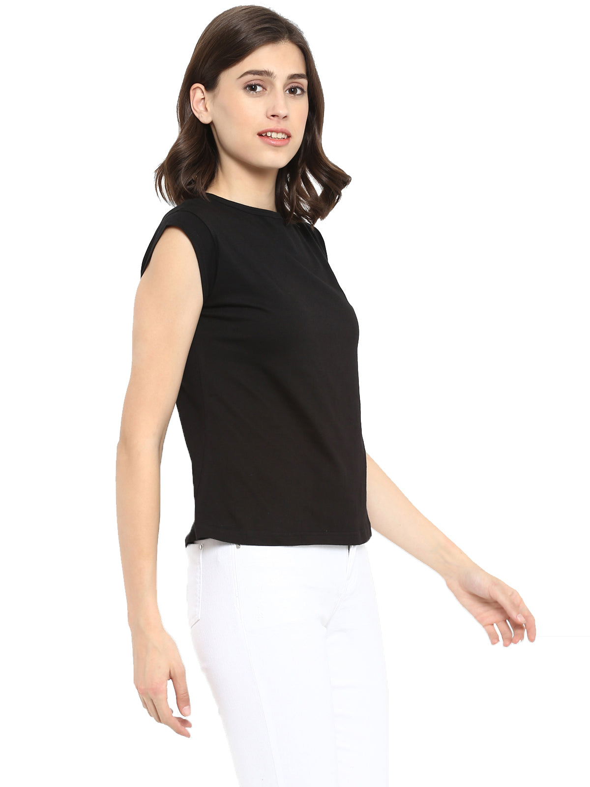 Ap'pulse Women's Cap Sleeve Tshirt