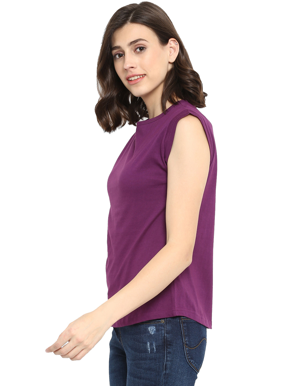 Ap'pulse Women's Cap Sleeve Tshirt