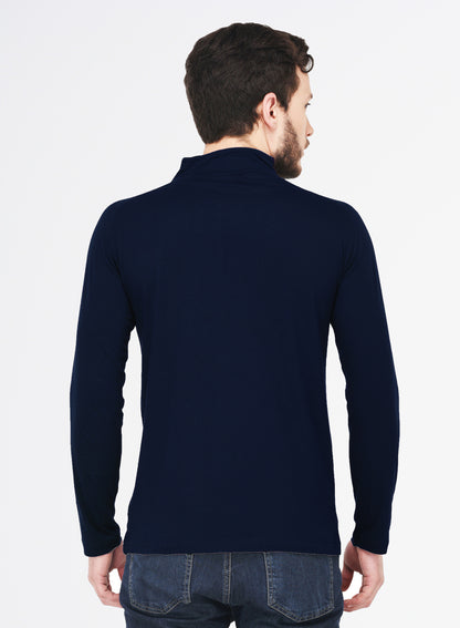 Appulse Men's 1/4 High Neck Zipper Raglan T-Shirt | Men | Premium Cotton | Activewear | Athleisure