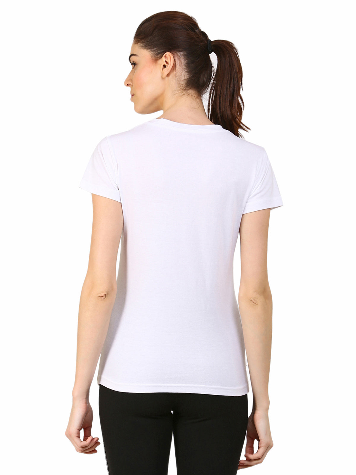 Ap'pulse Women's Short Sleeve V neck Tshirt