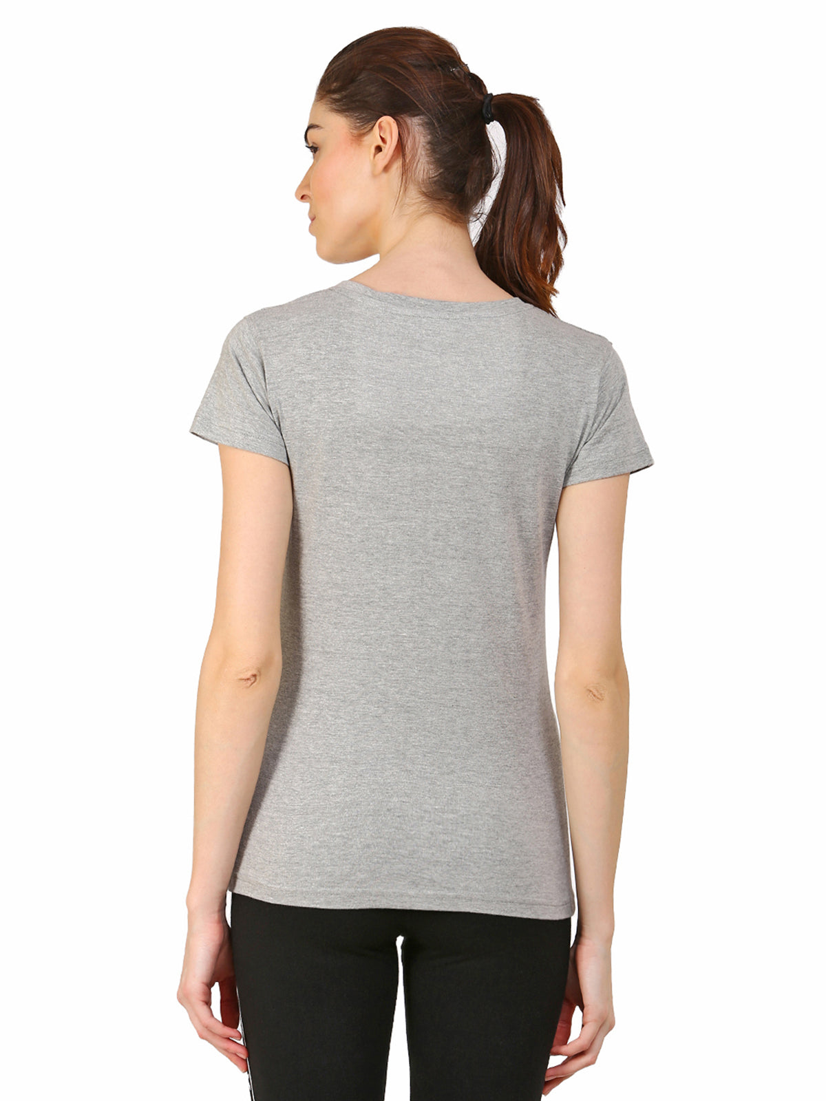 Ap'pulse Women's Short Sleeve V neck Tshirt