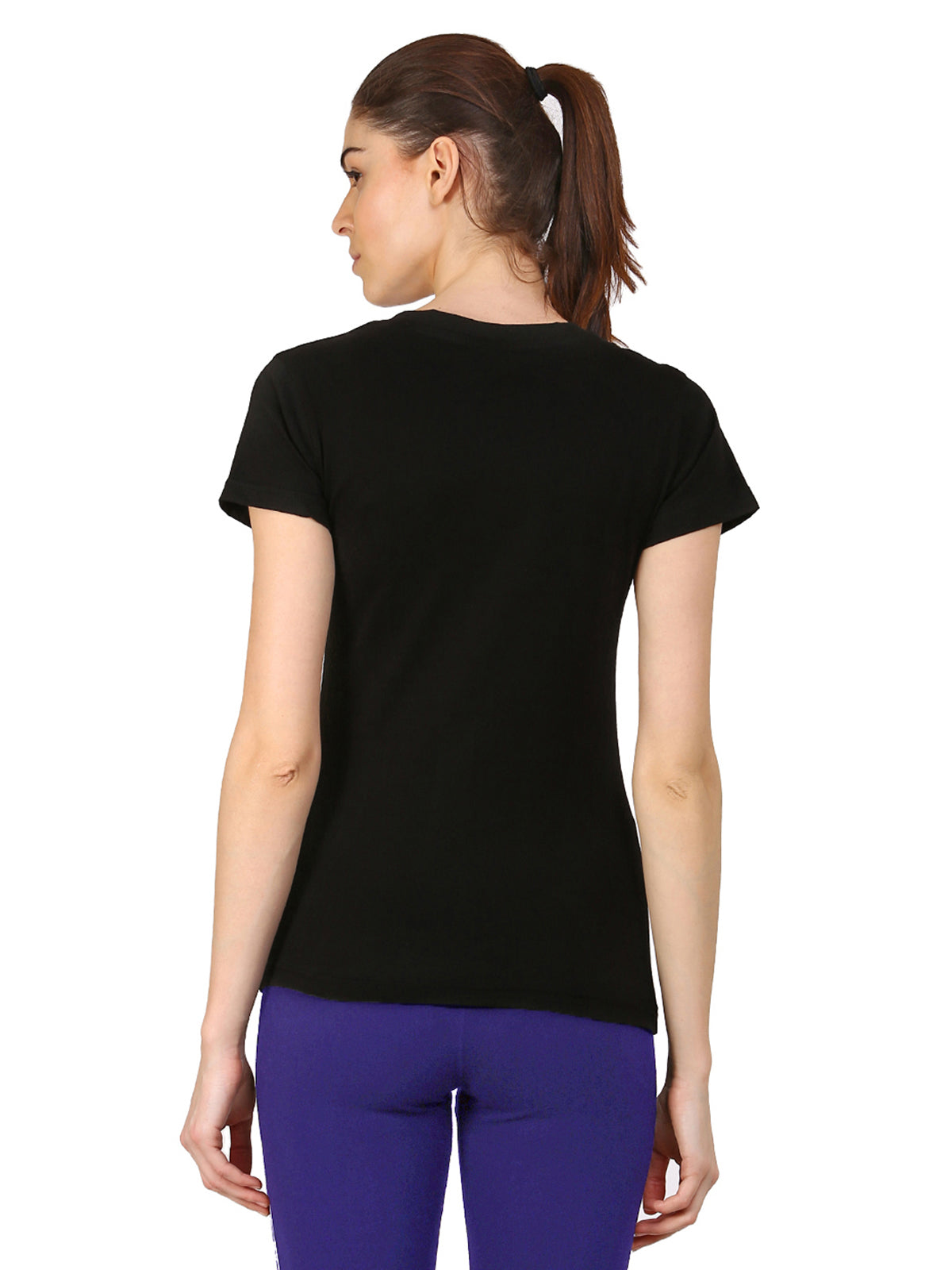 Ap'pulse Women's Short Sleeve V neck Tshirt