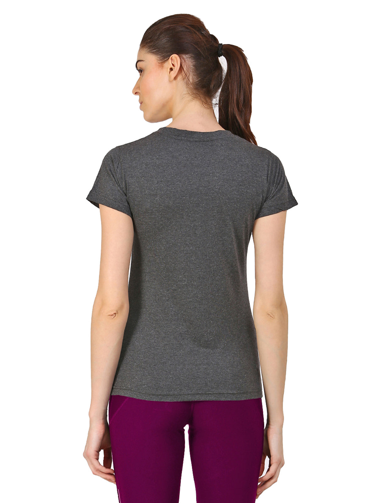 Ap'pulse Women's Short Sleeve V neck Tshirt