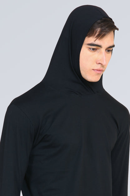 Appulse Men's Hooded Thumb Hole T-Shirt | Men | Premium Cotton | Activewear | Athleisure