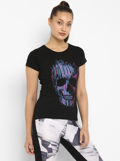 Appulse Women's Printed Sport T-Shirt | Women | Premium Cotton | Activewear | Athleisure