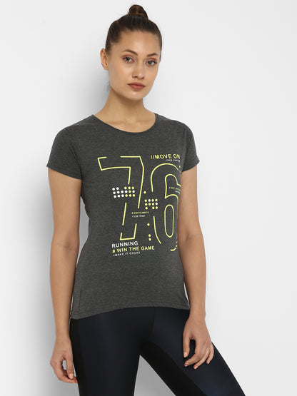 Appulse Women's Printed Sport T-Shirt | Women | Premium Cotton | Activewear | Athleisure