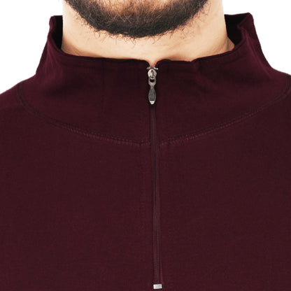 Appulse Men's 1/4 High Neck Zipper Raglan T-Shirt | Men | Premium Cotton | Activewear | Athleisure