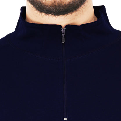 Appulse Men's 1/4 High Neck Zipper Raglan T-Shirt | Men | Premium Cotton | Activewear | Athleisure