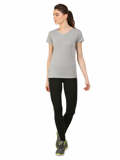 Appulse Women's Short Sleeve V neck T-Shirt | Women | Premium Cotton | Activewear | Athleisure