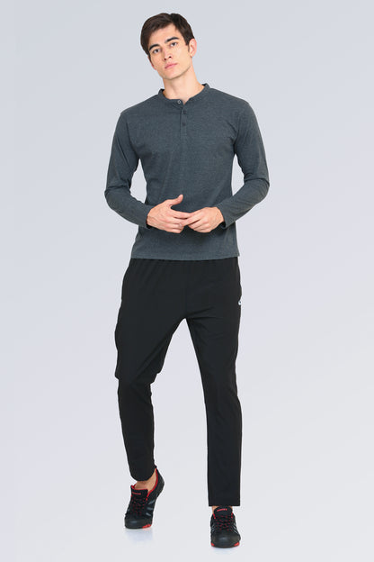 Appulse Men's Madrid Polo Long Sleeve T-Shirt | Men | Premium Cotton | Activewear | Athleisure