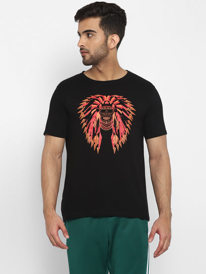 Appulse Men's Short Sleeve Round Neck Printed T-Shirt | Men | Premium Cotton | Activewear | Athleisure