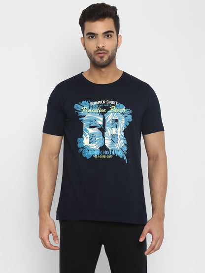 Appulse Men's Short Sleeve Round Neck Printed T-Shirt | Men | Premium Cotton | Activewear | Athleisure