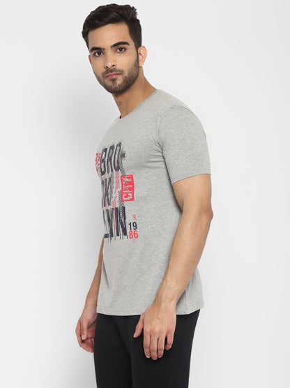 Appulse Men's Short Sleeve Round Neck Printed T-Shirt | Men | Premium Cotton | Activewear | Athleisure
