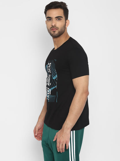 Appulse Men's Short Sleeve Round Neck Printed T-Shirt | Men | Premium Cotton | Activewear | Athleisure
