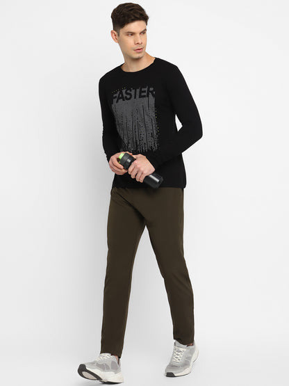 Appulse Men's Round Neck Long Sleeve Printed T-Shirt | Men | Premium Cotton | Activewear | Athleisure