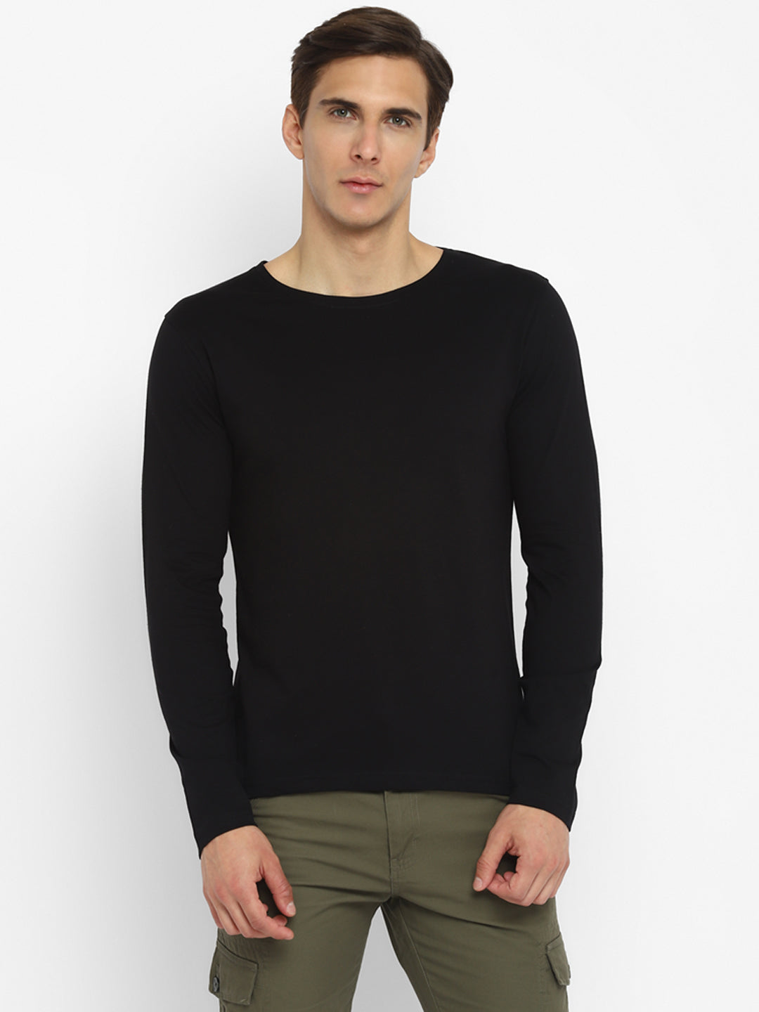 Ap'pulse Men's Round Neck Long Sleeve Tshirt