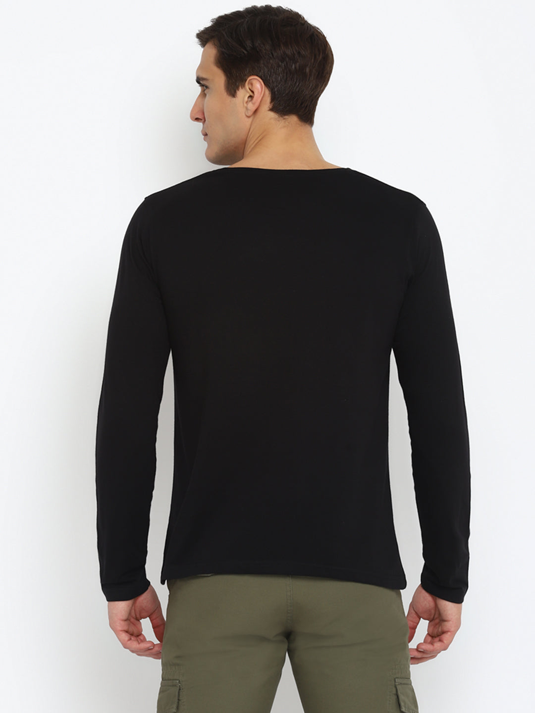 Ap'pulse Men's Round Neck Long Sleeve Tshirt